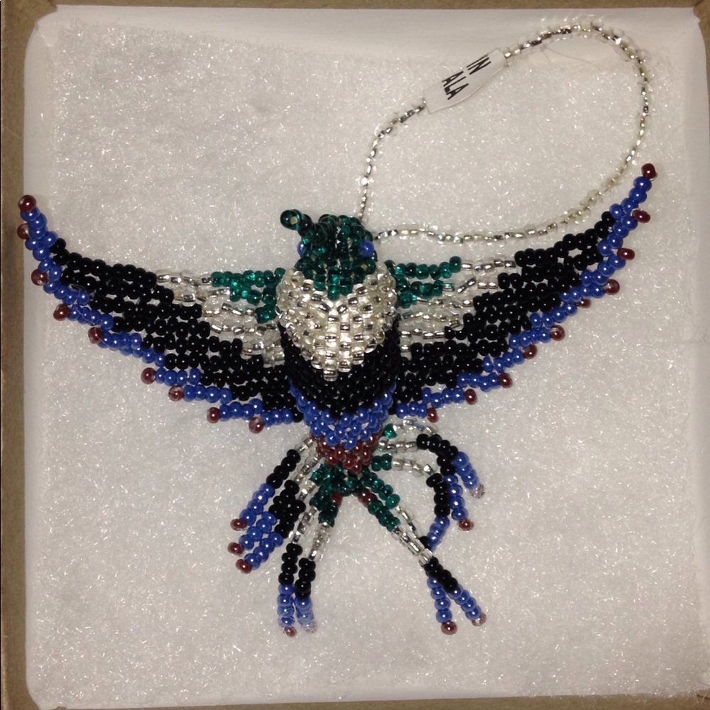 Hanging Beaded hummingbird GORGEOUS AND UNIQUE NWT